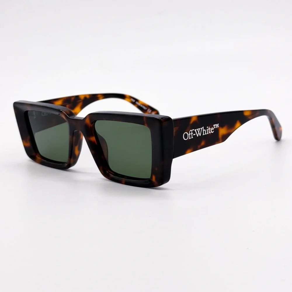 NEW OFF-WHITE SAVANNAH AF 16055 HAVANA SUNGLASSES SQUARE OERI077 6055